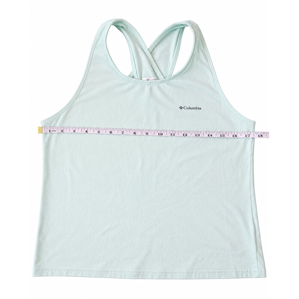 Columbia Womens Mint Green Sun Trek Tank Top Activewear Hiking Outdoor Small - Picture 6 of 6